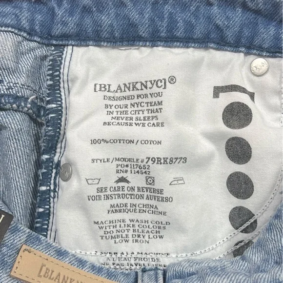 Blank NYC | Retro Warren High Rise Distressed Denim Shorts | 26 - Picture 14 of 14